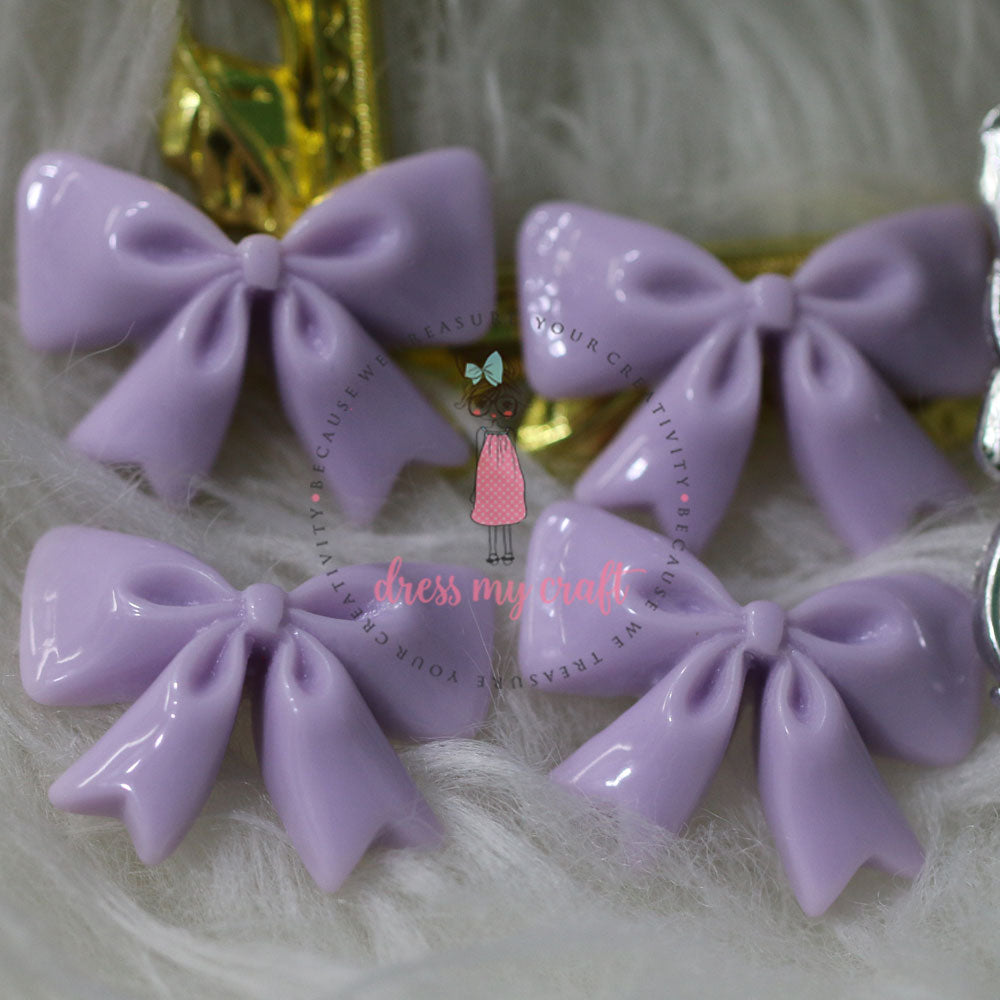 Ruffled Bow - Mauve