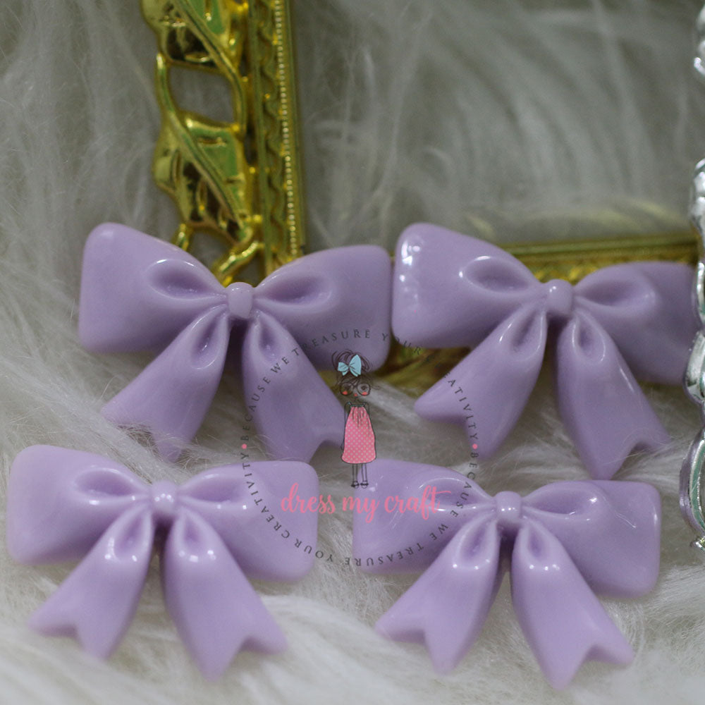Ruffled Bow - Mauve