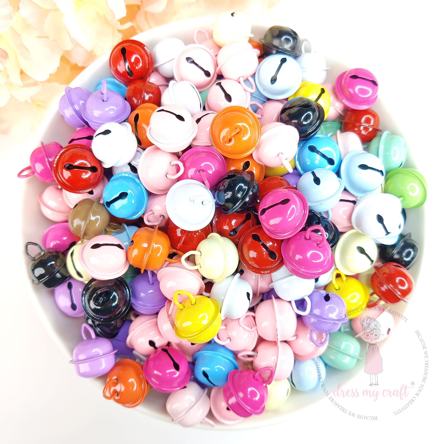 Pastel Kitty Round Bells