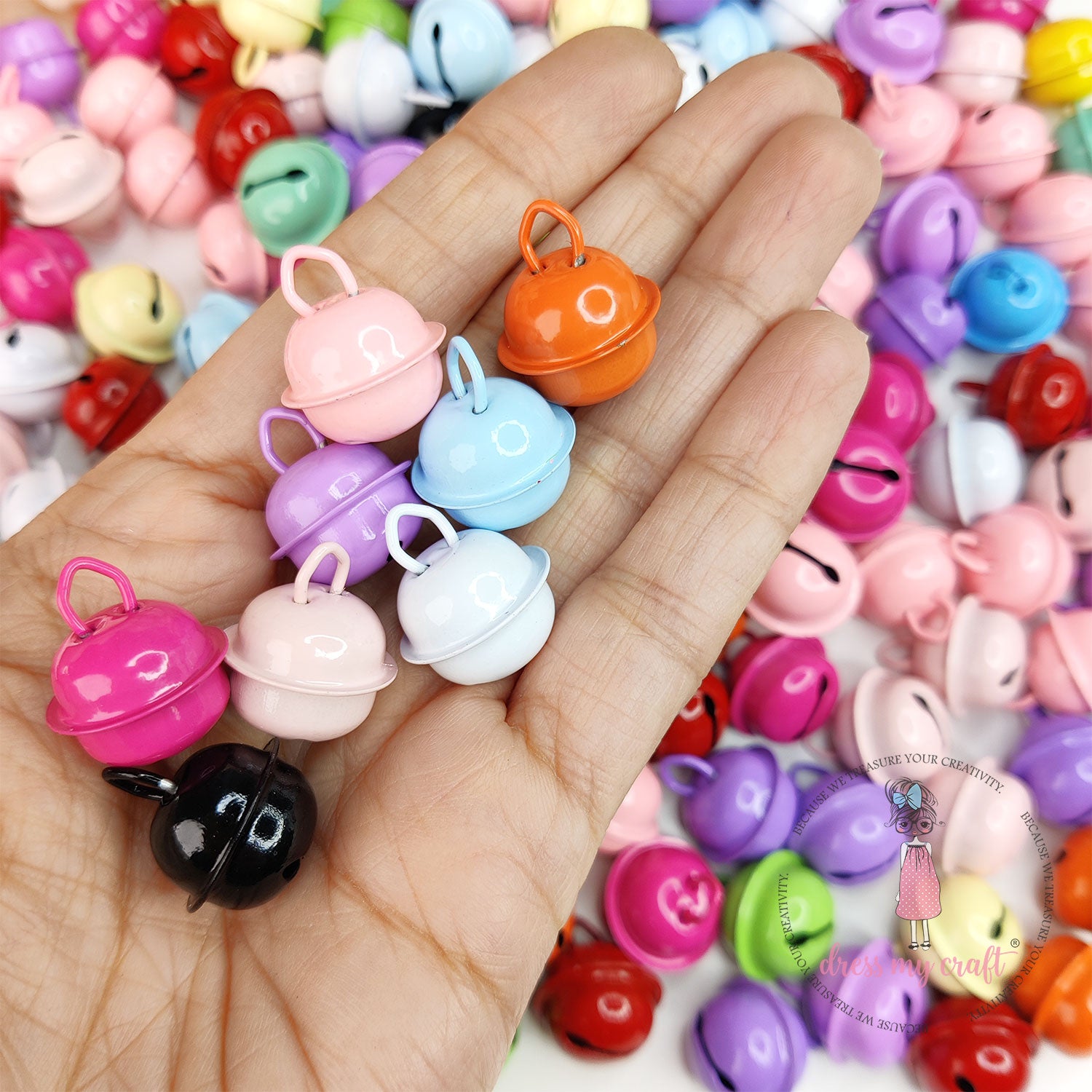 Pastel Kitty Round Bells