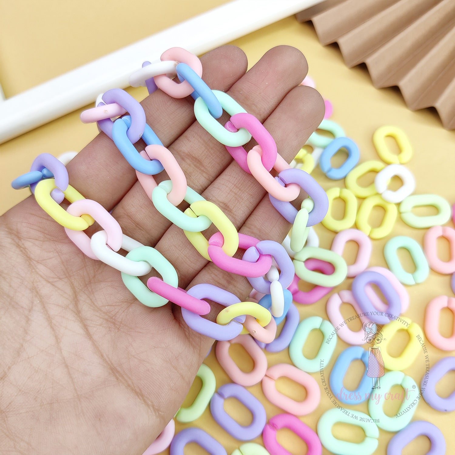 Pastel DIY Chain Loops