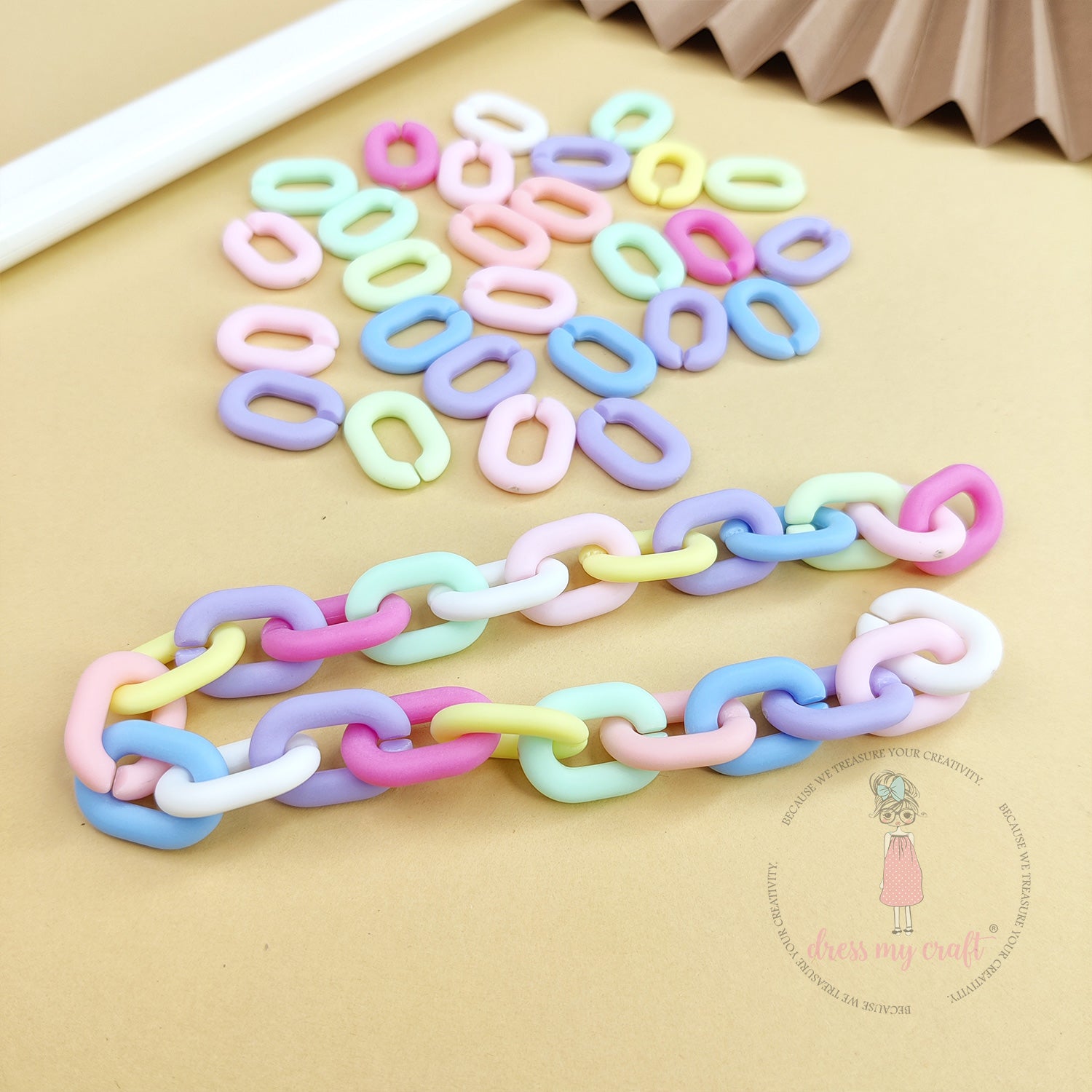 Pastel DIY Chain Loops