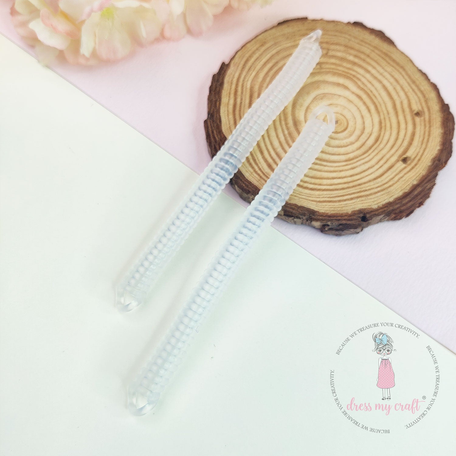 Spiral Retractable Spring Coil - Transparent
