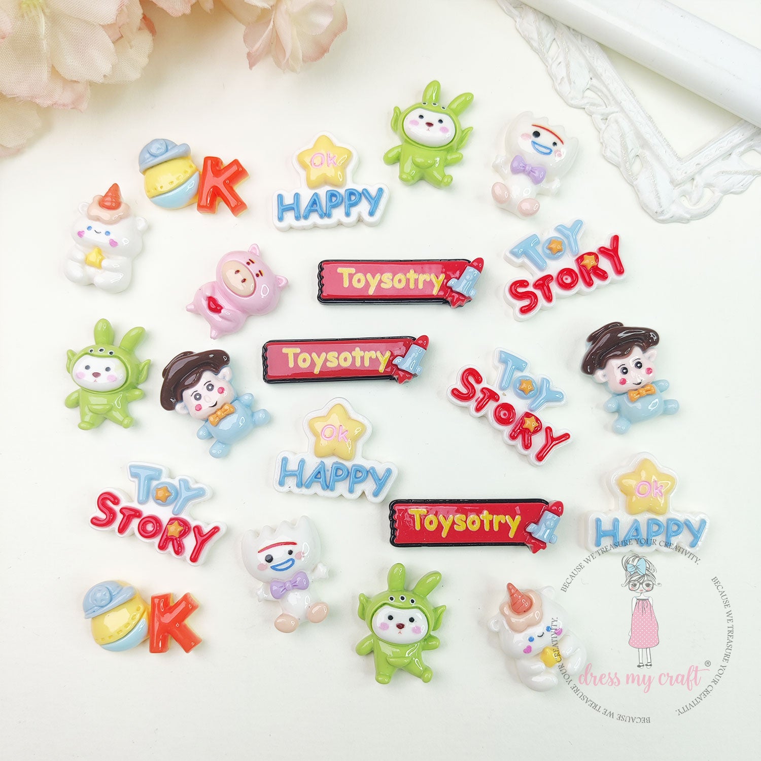 Happy Adventure Flatback Cabochons