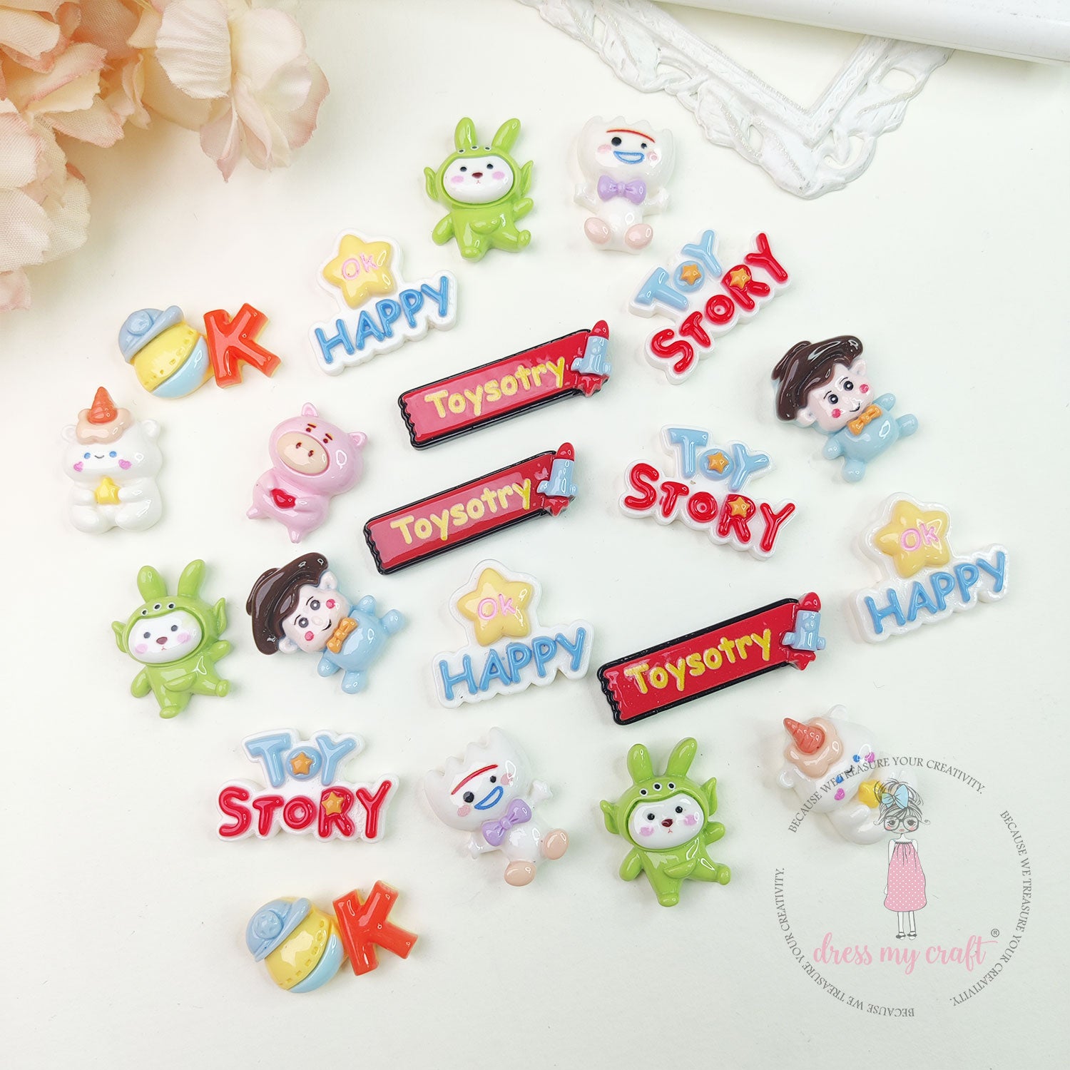 Happy Adventure Flatback Cabochons
