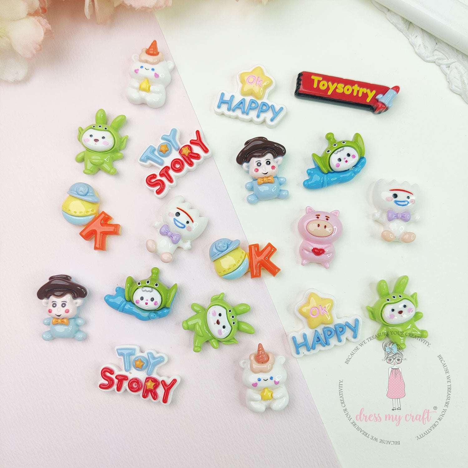 Happy Adventure Flatback Cabochons