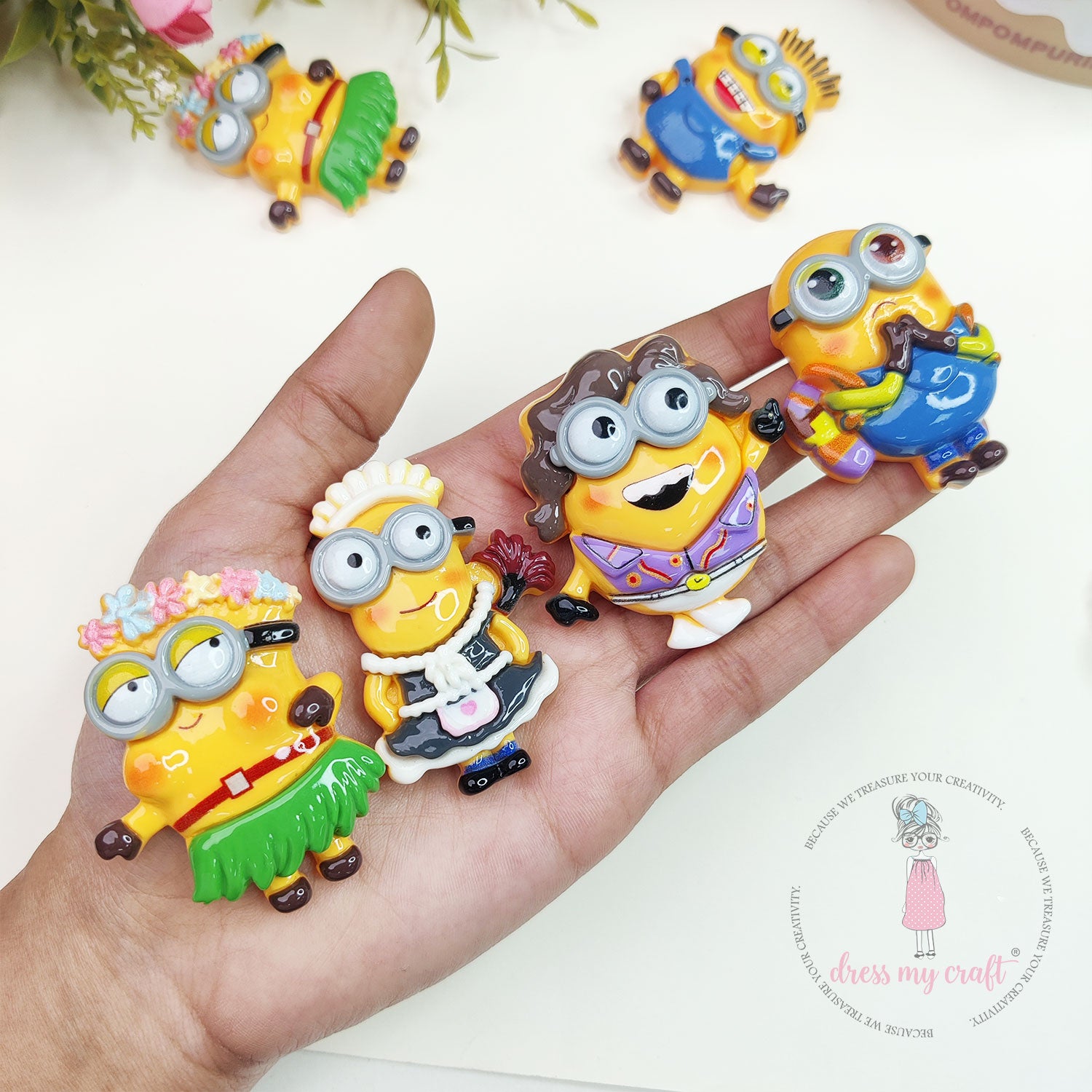 Playful Buddies Flatback Cabochons