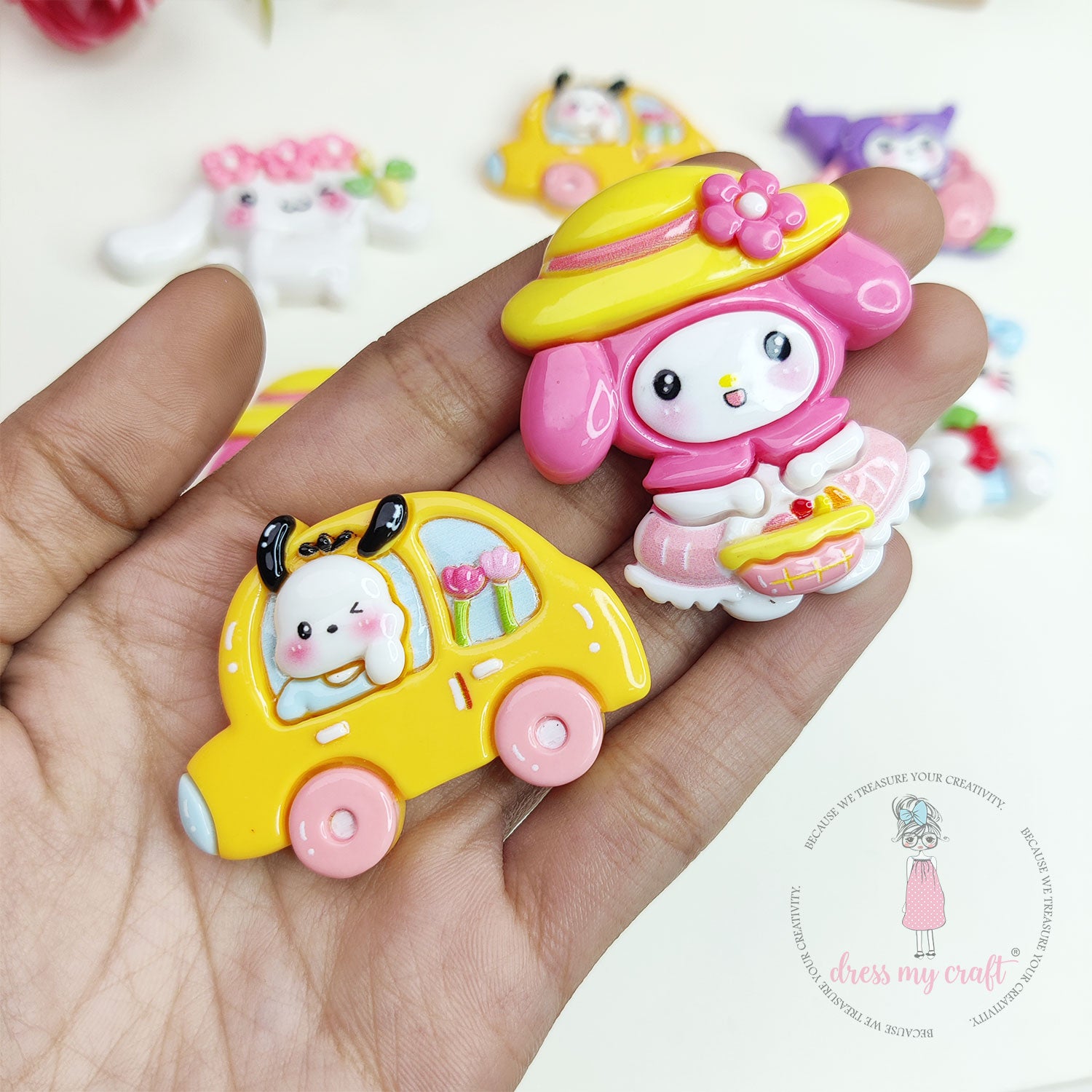 Kitty & Friends Flatback Cabochons