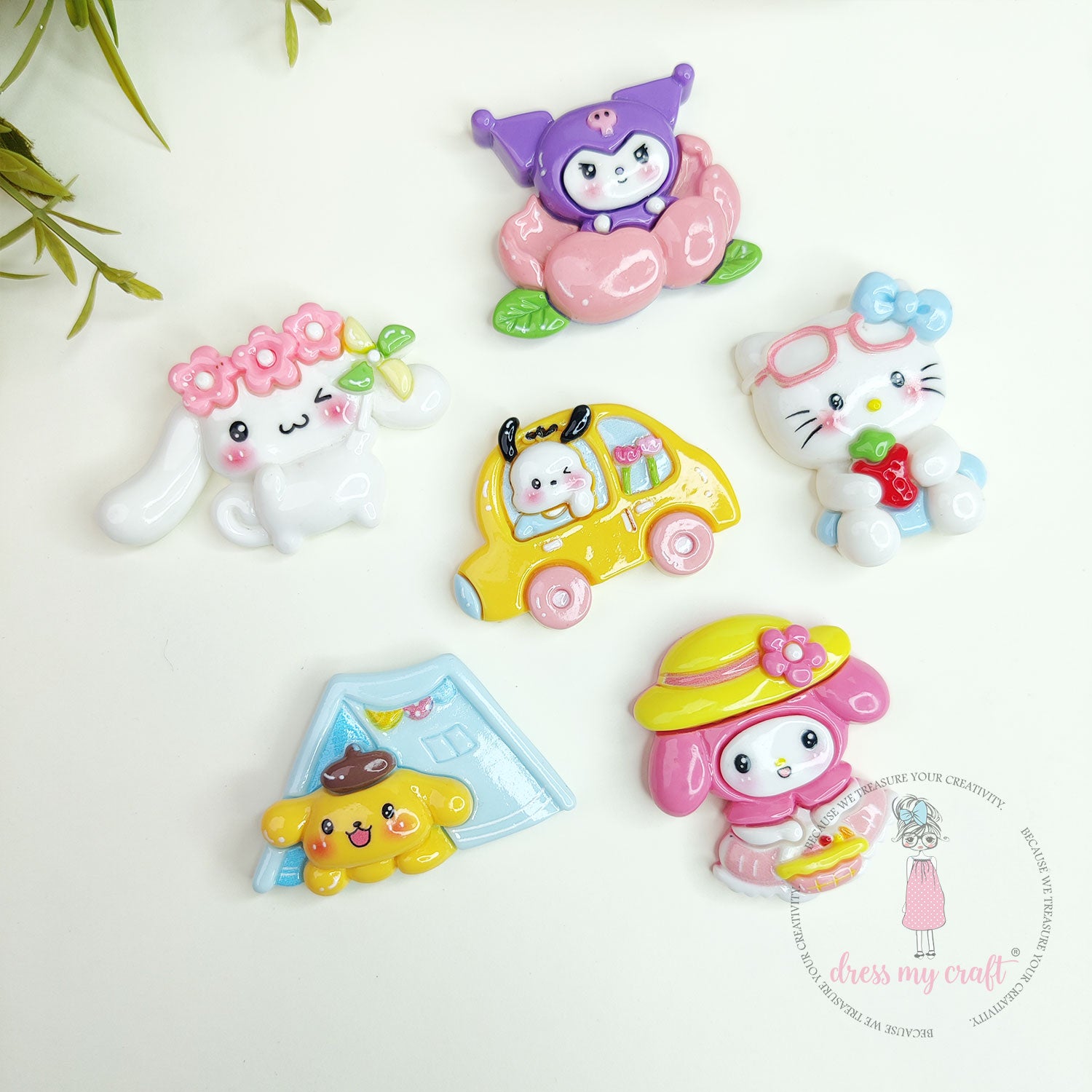Kitty & Friends Flatback Cabochons