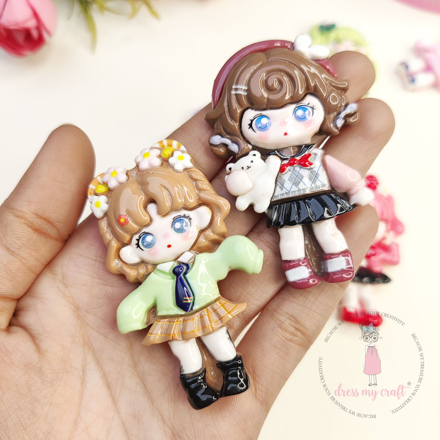 Girly Glam Squad Flatback Cabochons