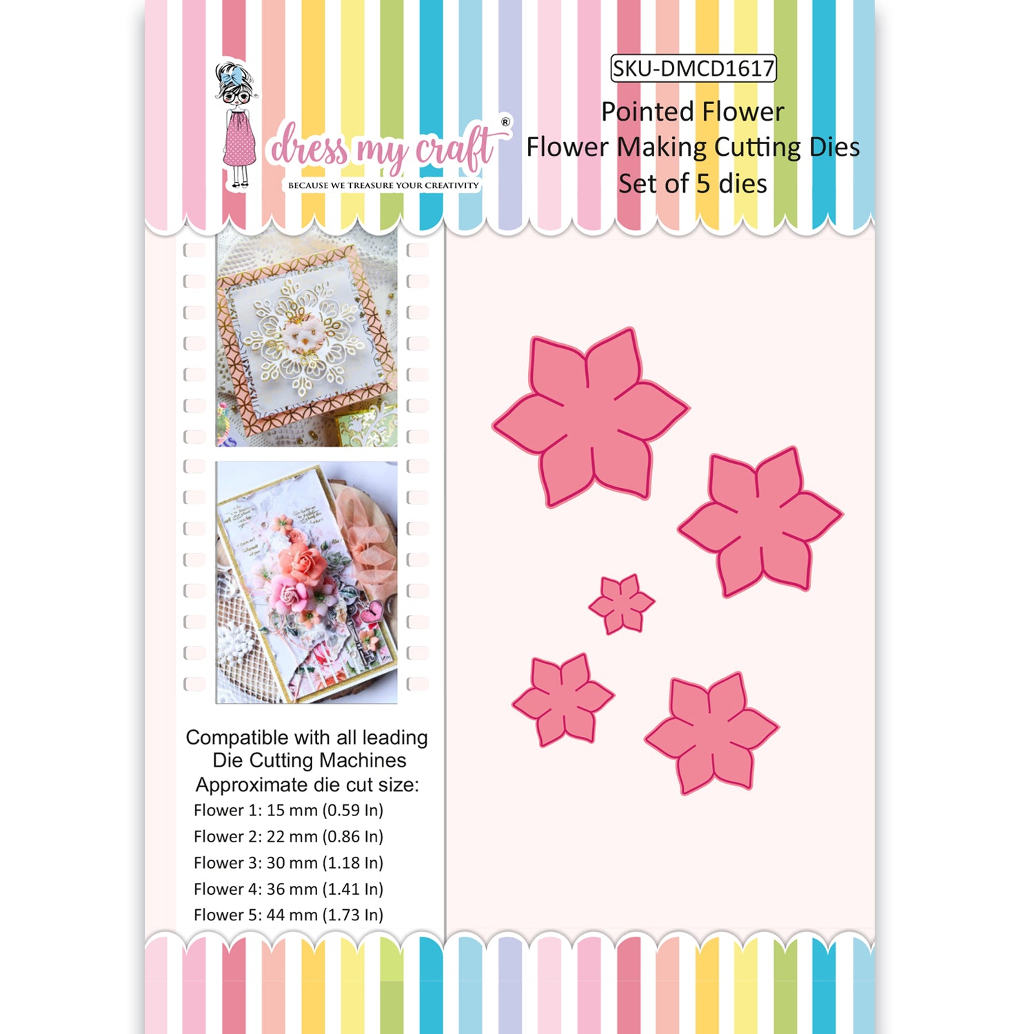 Pointed Flower - Flower Making Cutting Dies