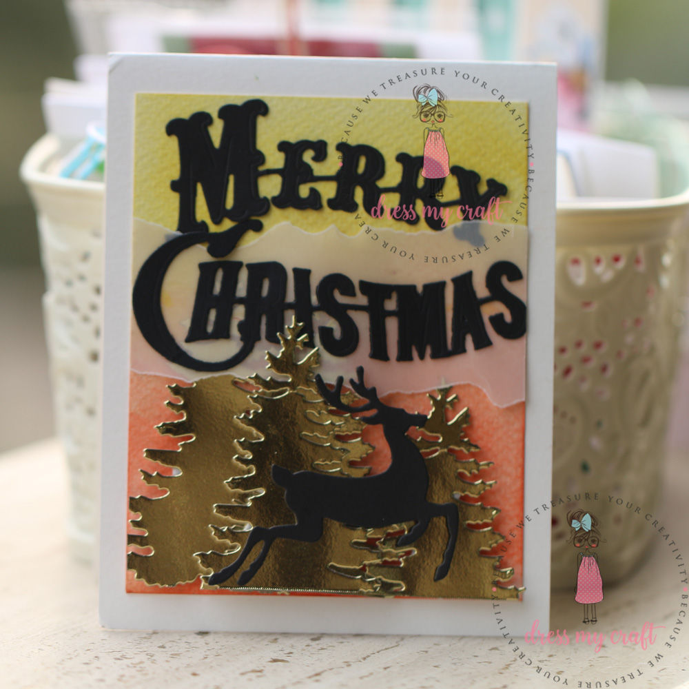 Reindeer with Christmas Tree - Christmas Dies