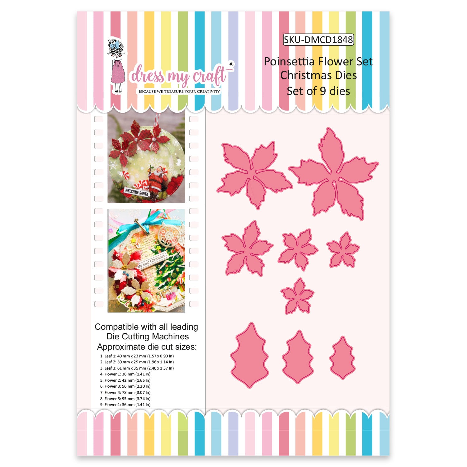 Poinsettia Flower Set - Christmas Dies