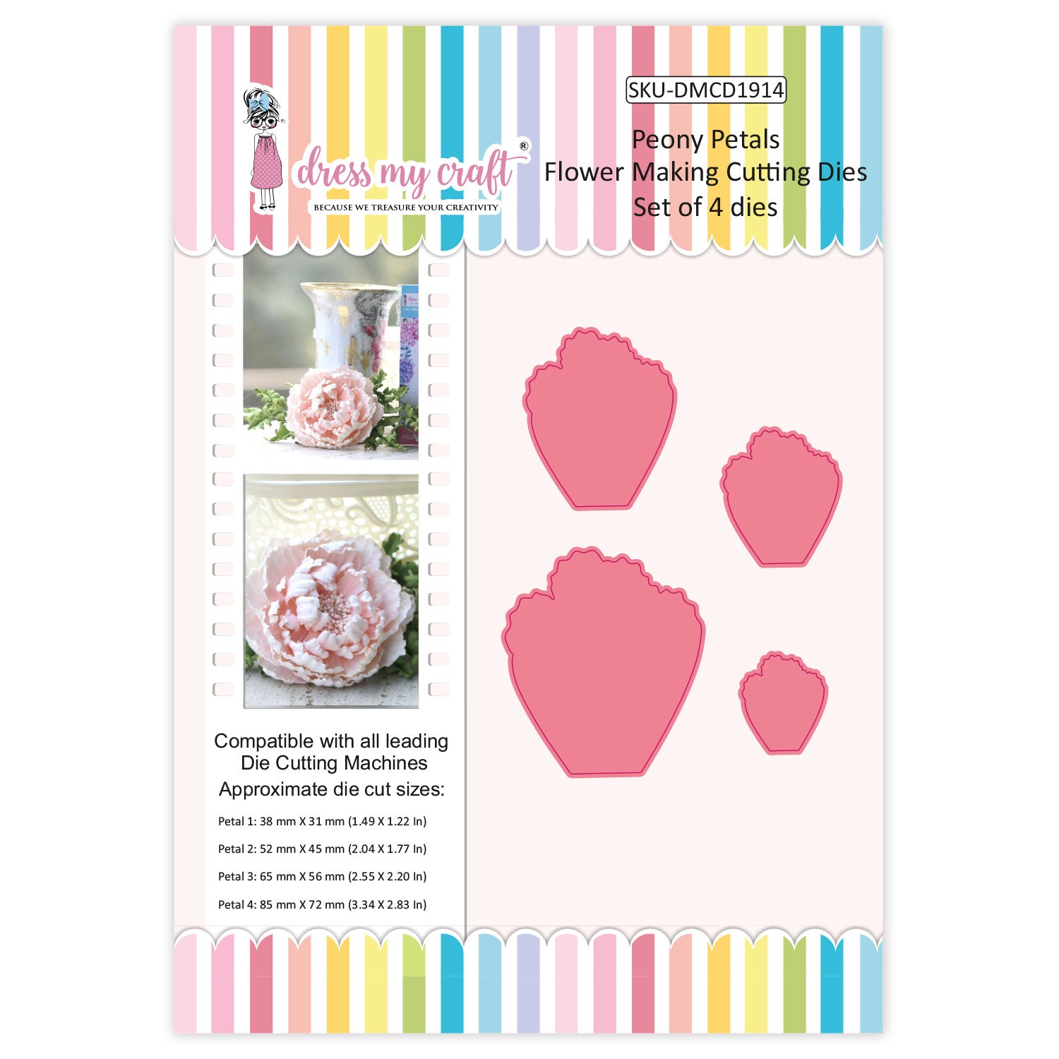 Peony Petals - Flower Making Cutting Dies