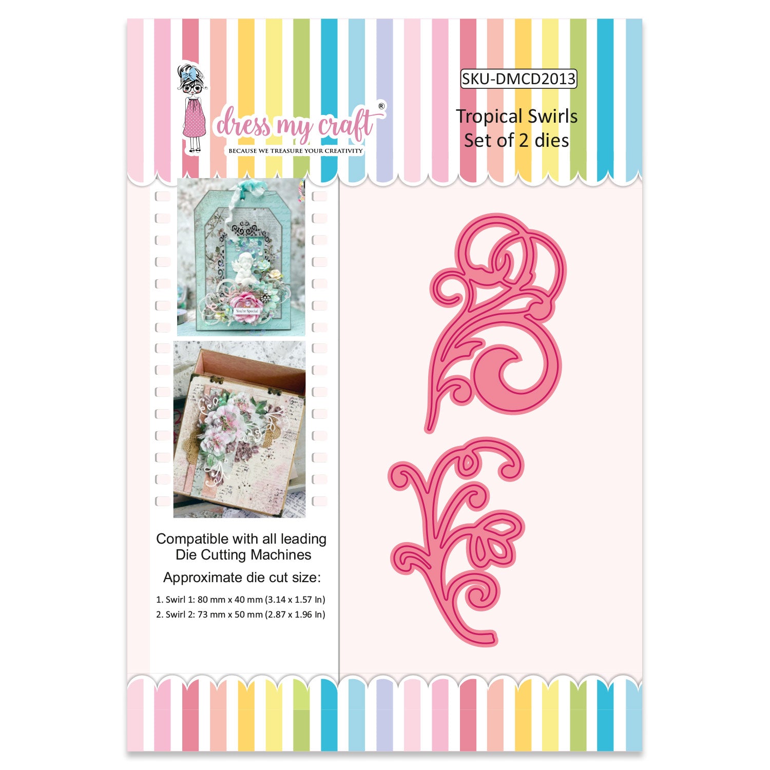 Tropical Swirls - Die