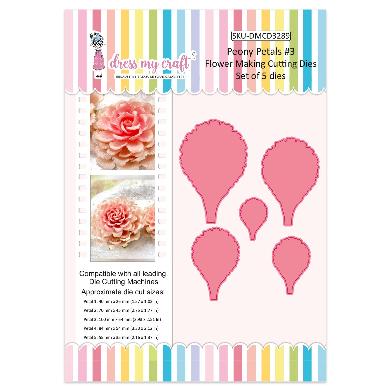 Peony Petals #3 - Flower Making Cutting Dies