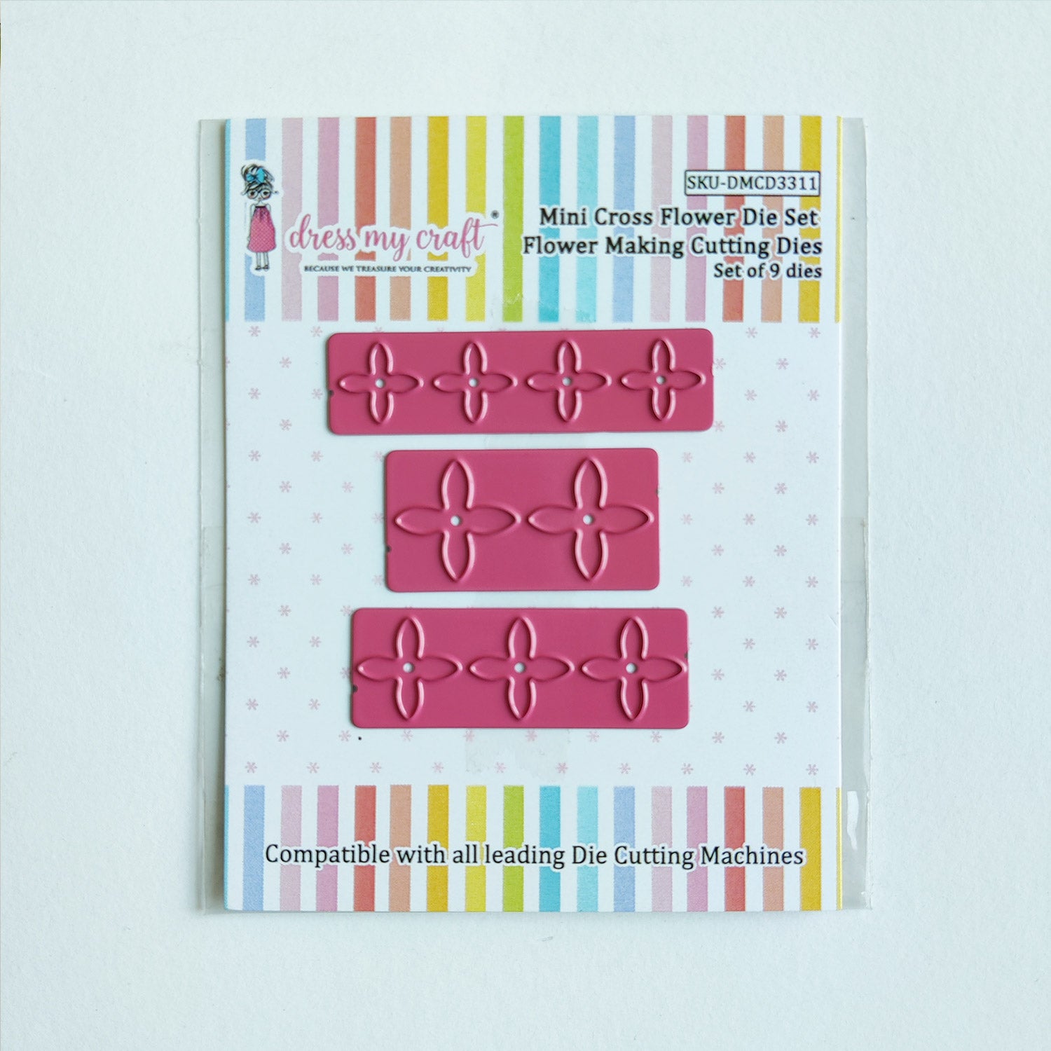 Mini Cross Flower Die Set - Flower Making Cutting Dies