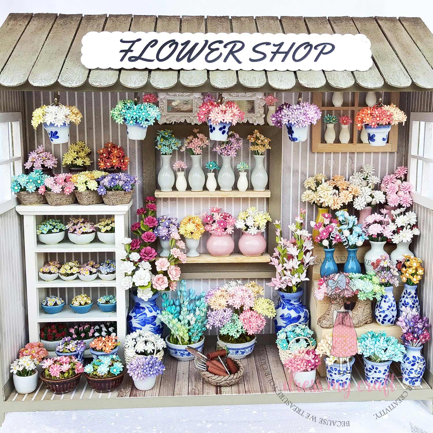 Mini Cross Flower Die Set - Flower Making Cutting Dies