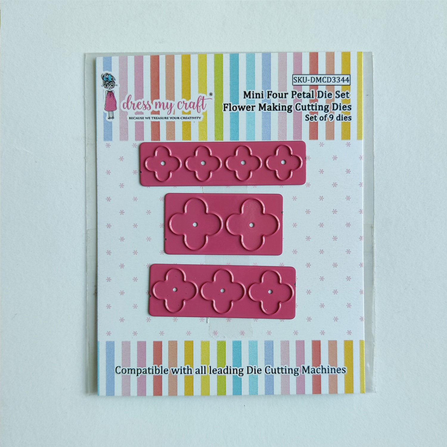 Mini Four Petal Die Set - Flower Making Cutting Dies