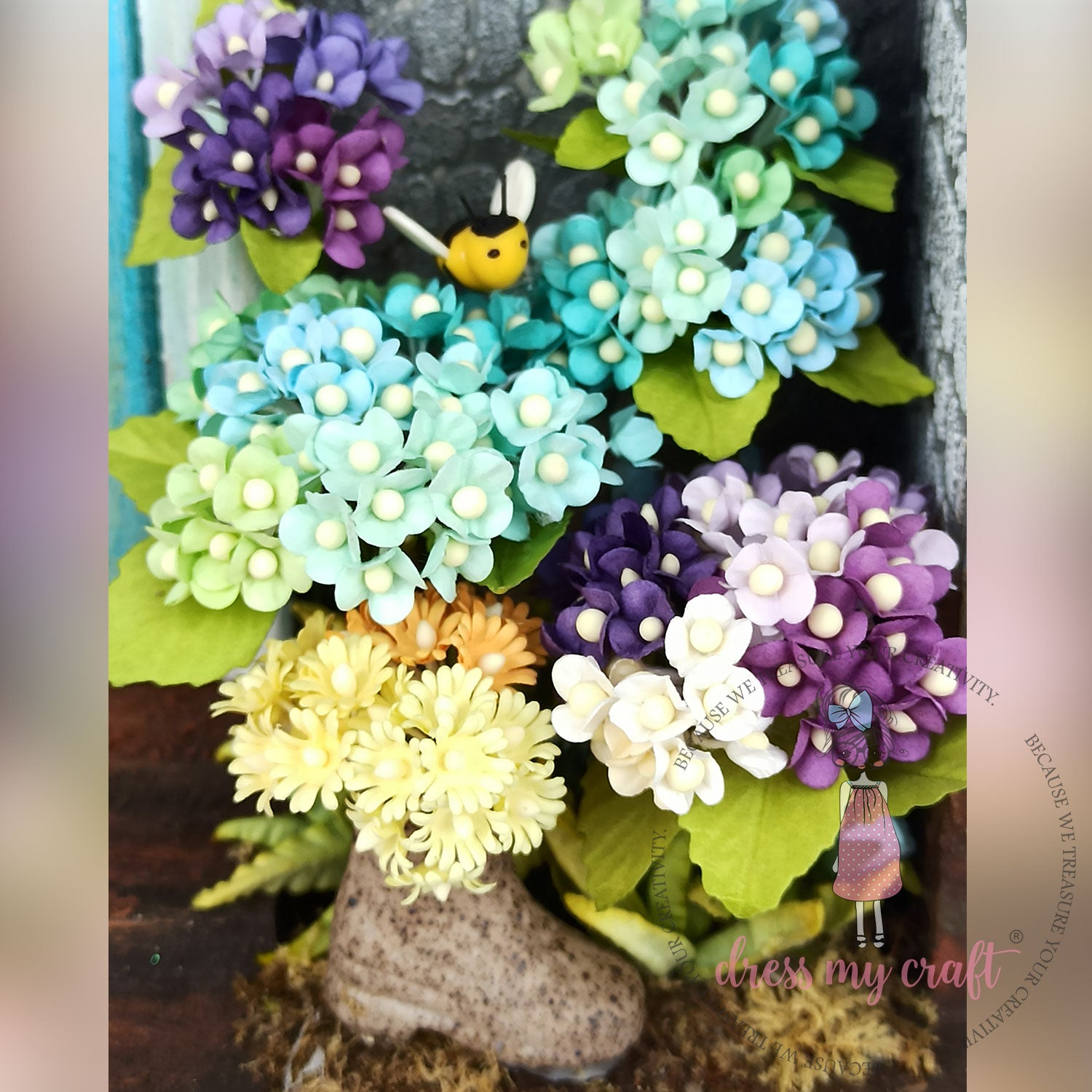 Mini Four Petal Die Set - Flower Making Cutting Dies