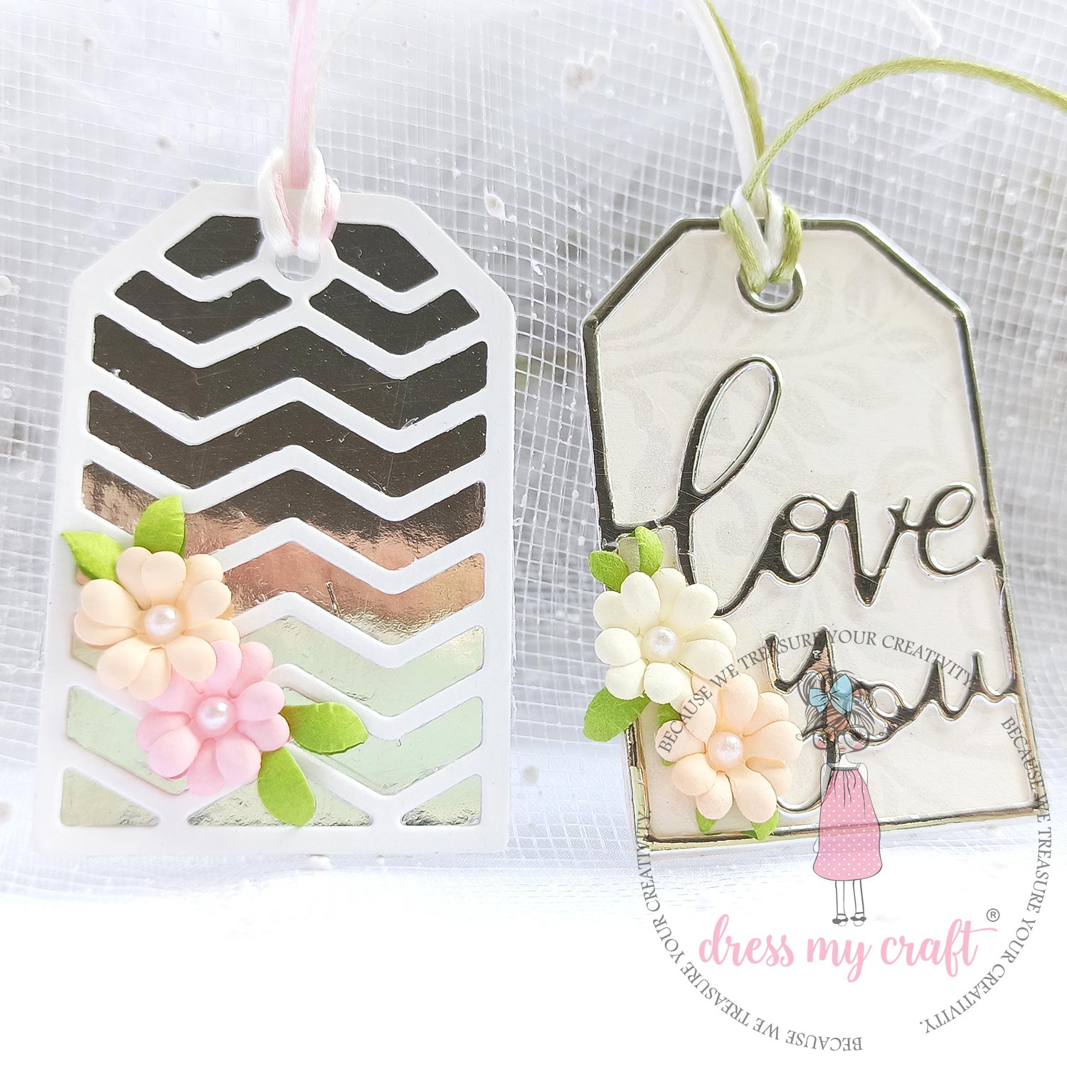 Mini 2 Leaves Die Set - Flower Making Cutting Dies
