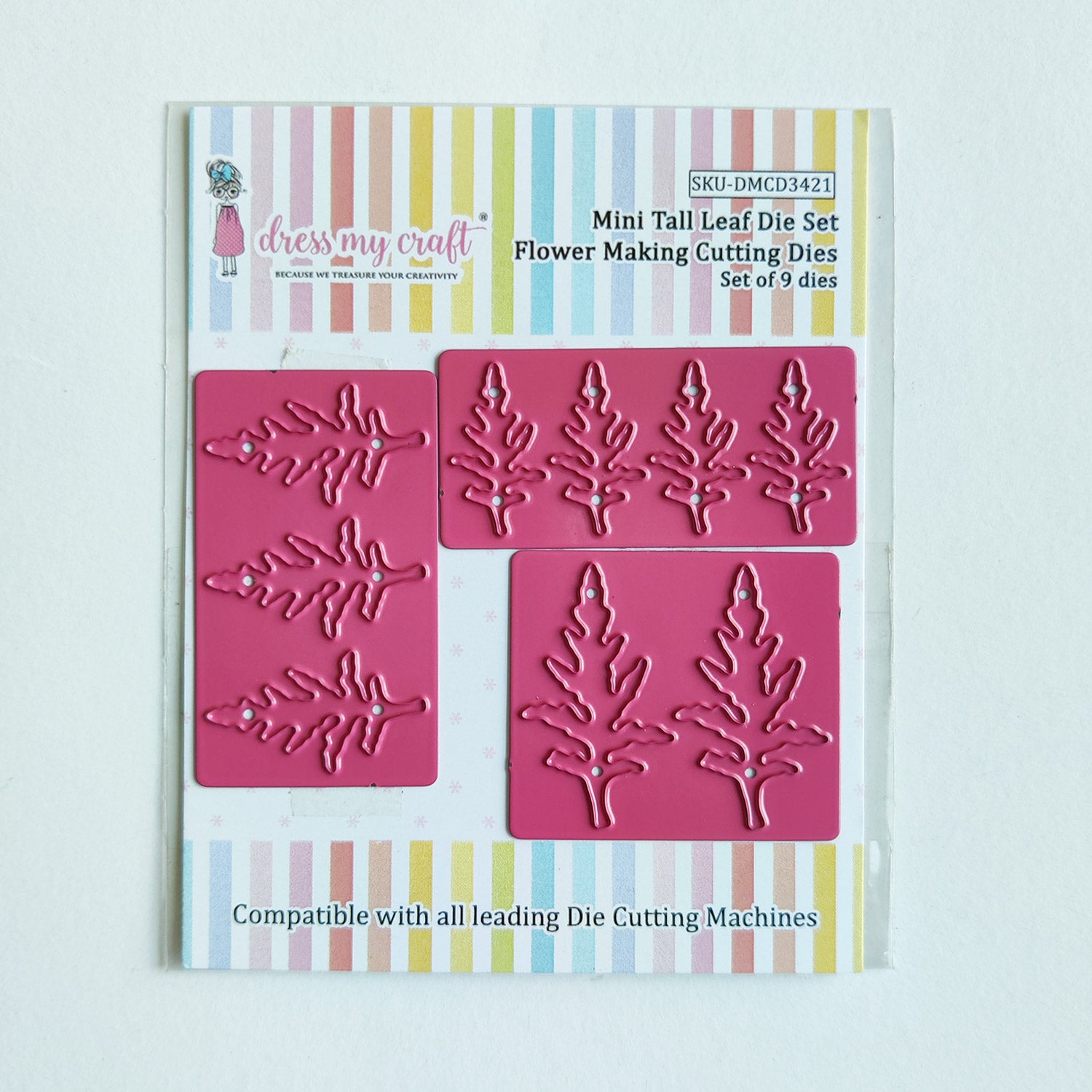 Mini Tall Leaf Die Set - Flower Making Cutting Dies