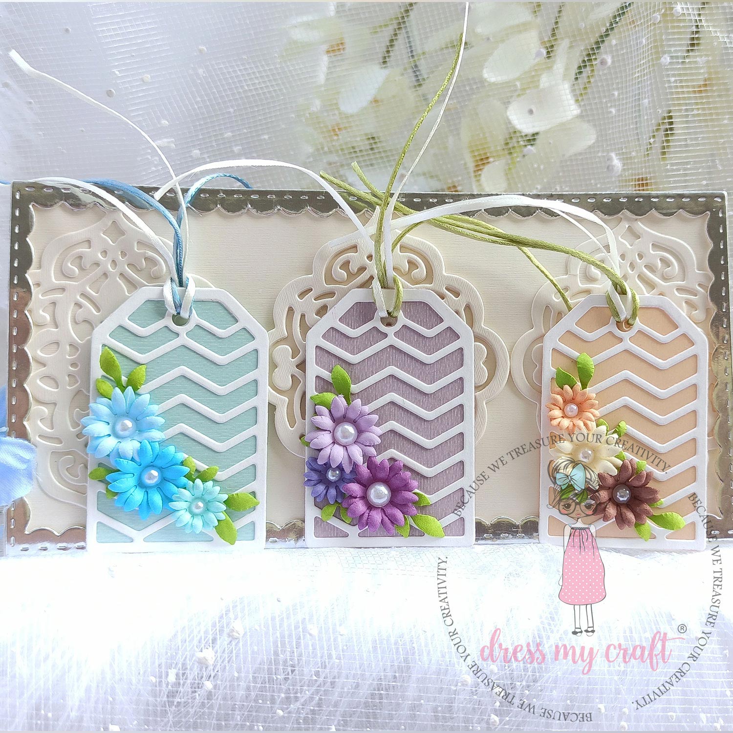 Mini Rose Leaf Die Set #2 - Flower Making Cutting Dies