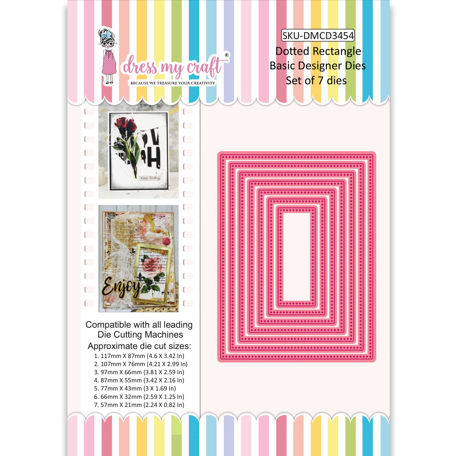 Dotted Rectangle - Basic Designer Die