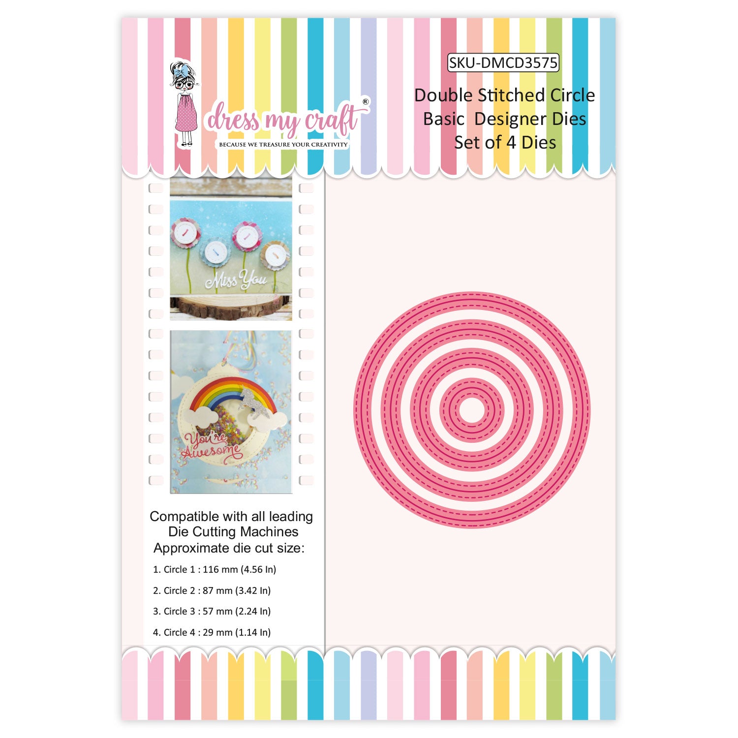 Double Stitched Circle - Basic Designer Die