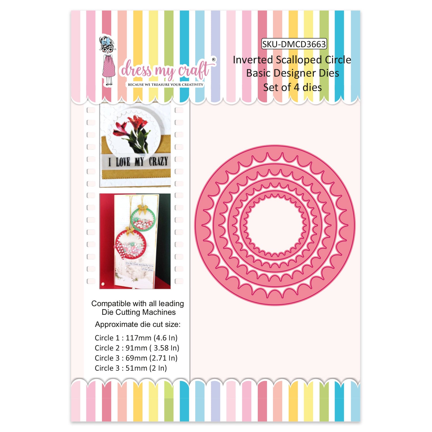 Inverted Scalloped Circle - Basic Designer Dies