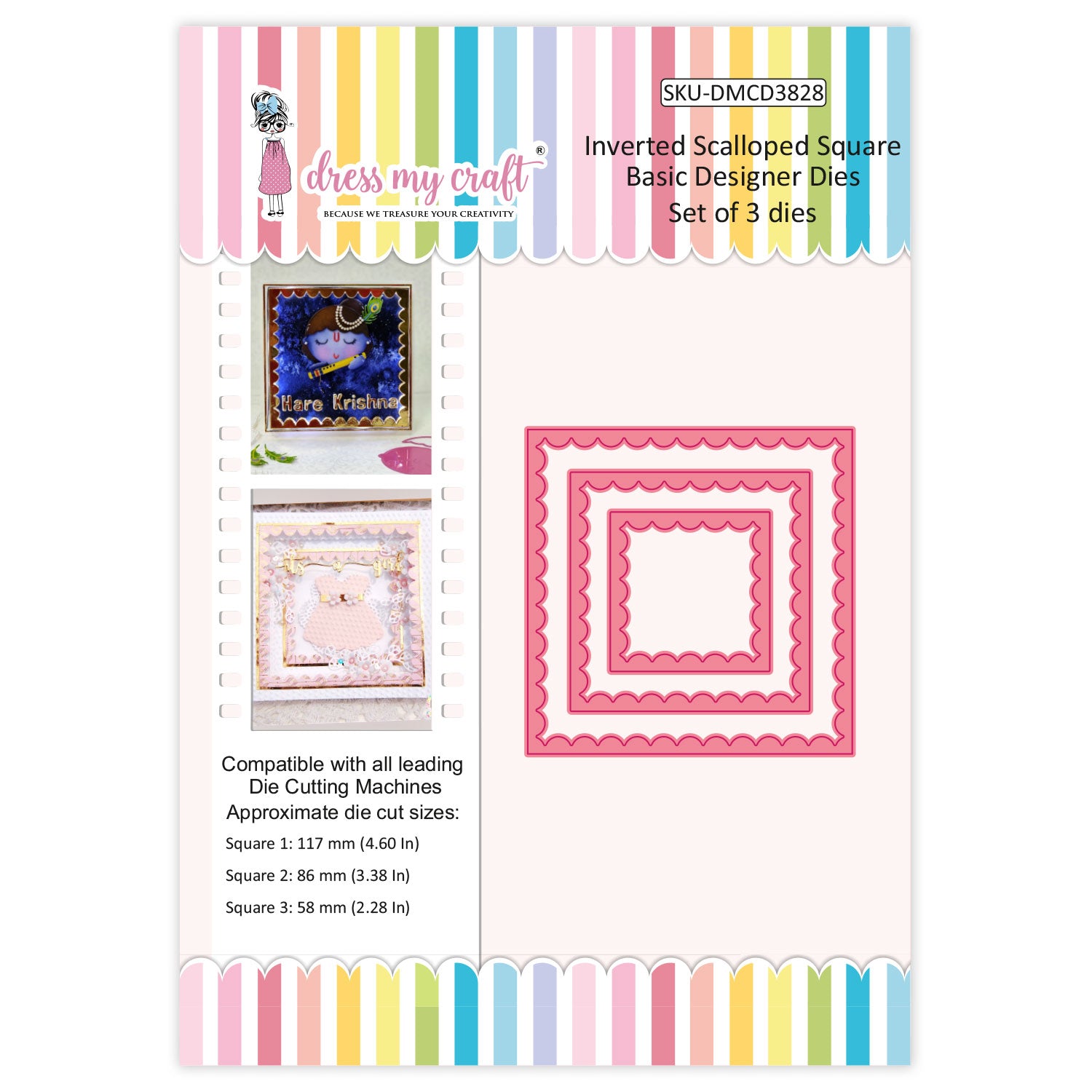 Inverted Scalloped Square - Basic Designer Dies