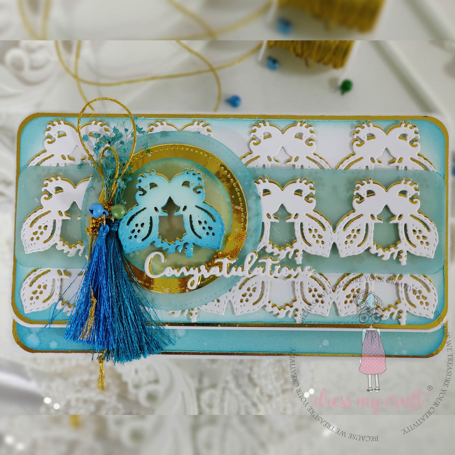 Peacock Border - Border Die