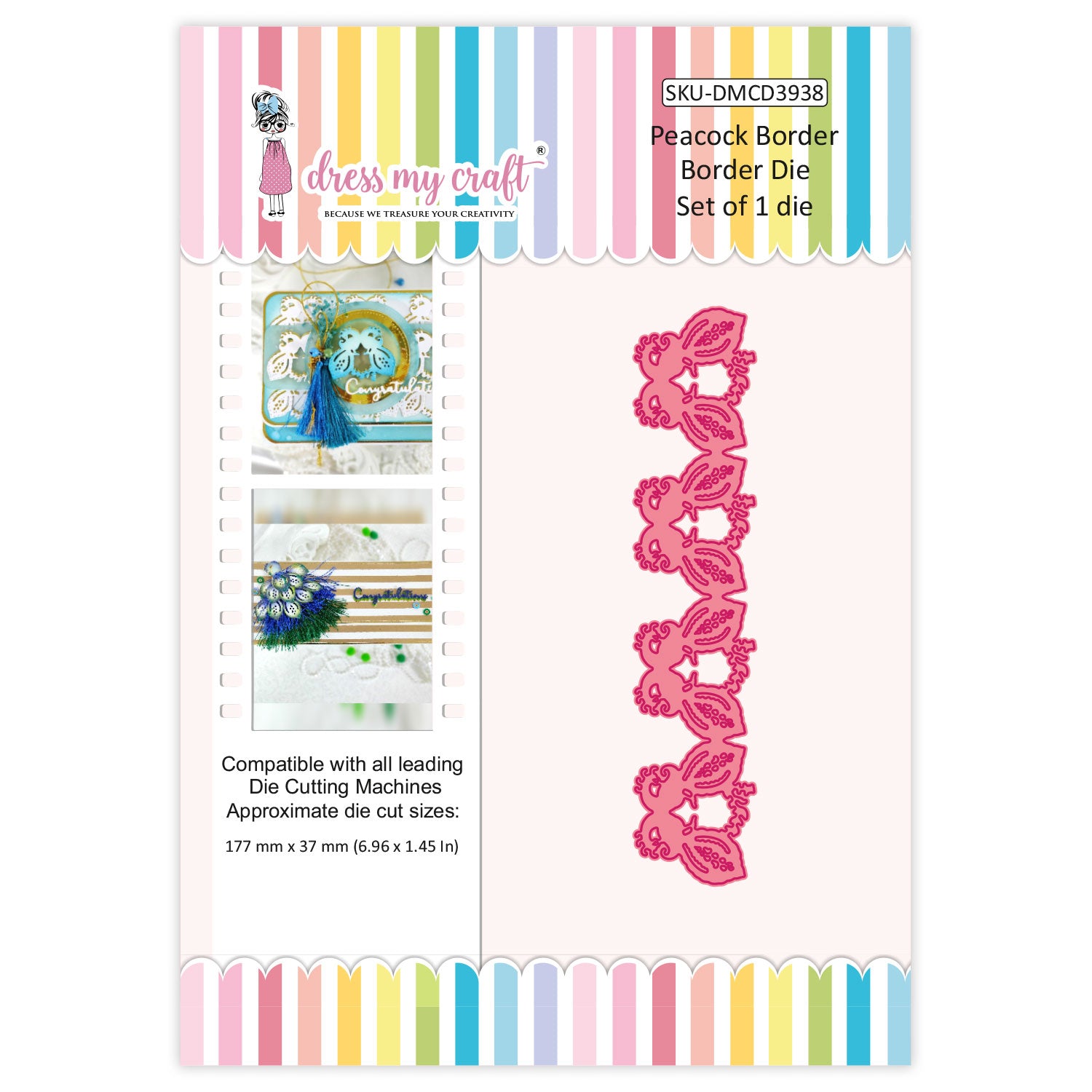 Peacock Border - Border Die
