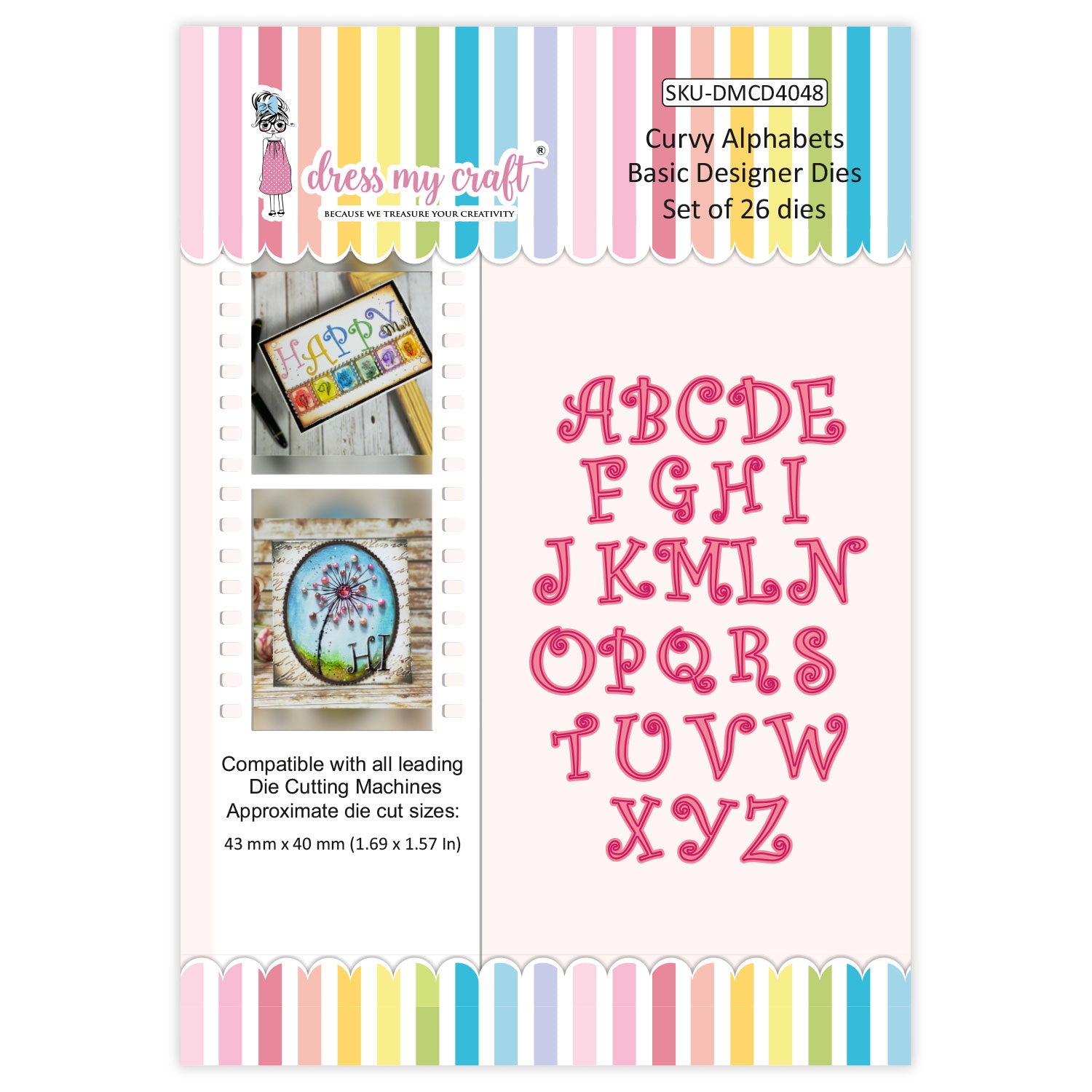 Curvy Alphabets - Basic Designer Dies