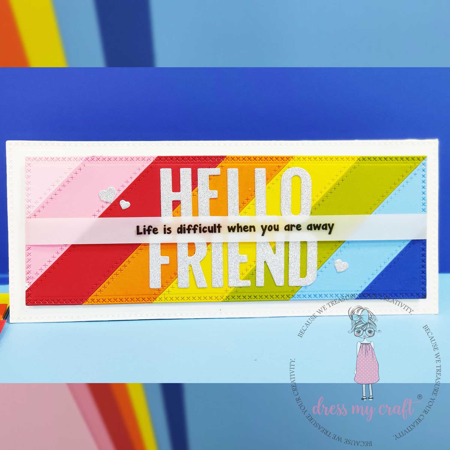 Cross Stitched Slimline Die