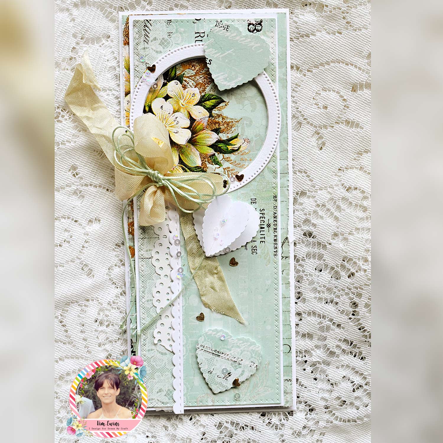 Cross Stitched Slimline Die