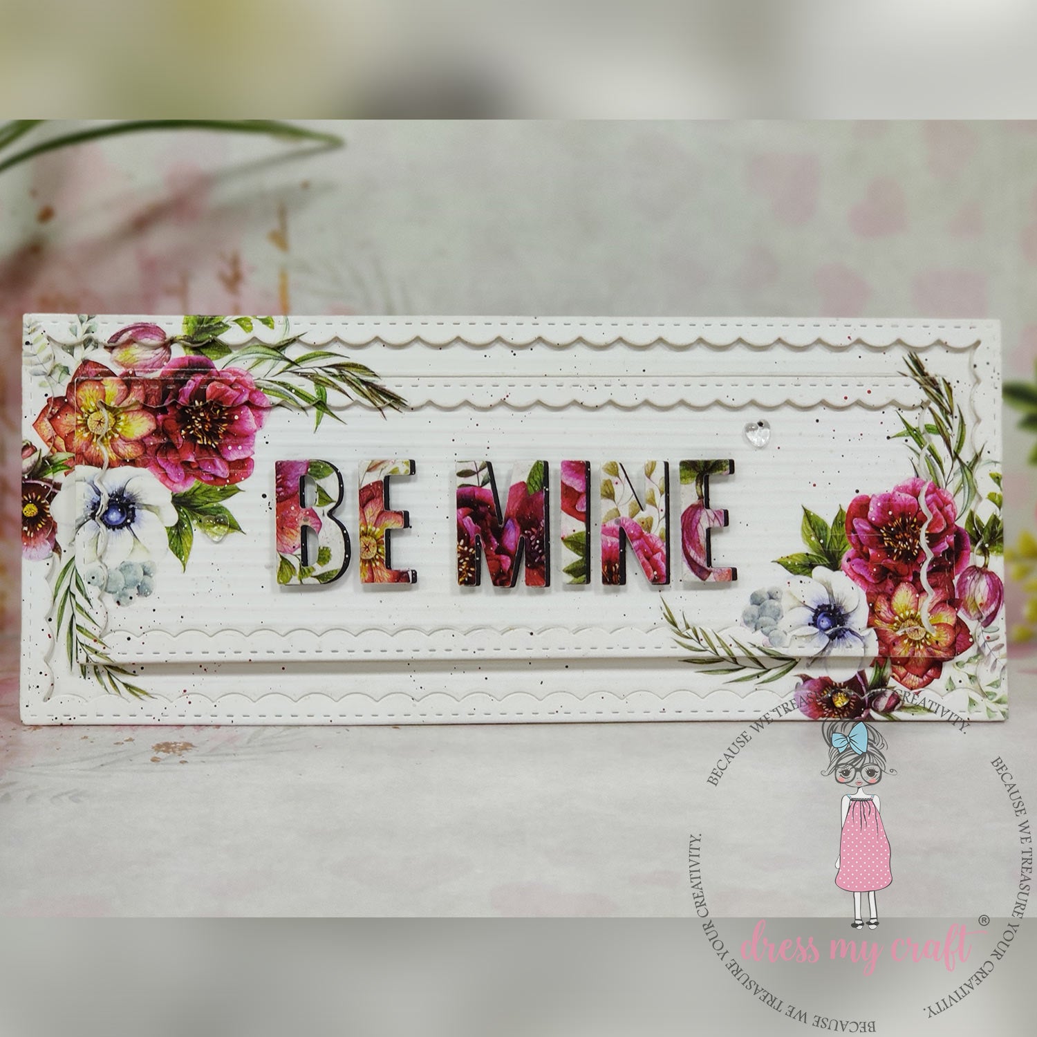 Inverted Stitched Scalloped Slimline Die