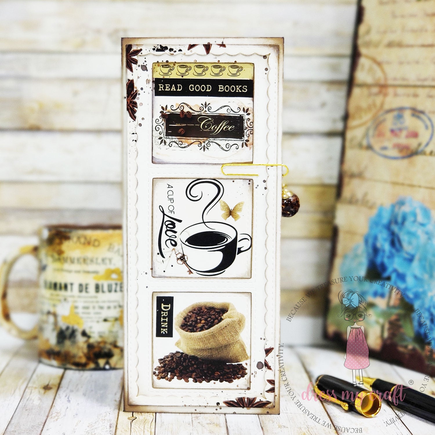 Inverted Stitched Scalloped Slimline Die