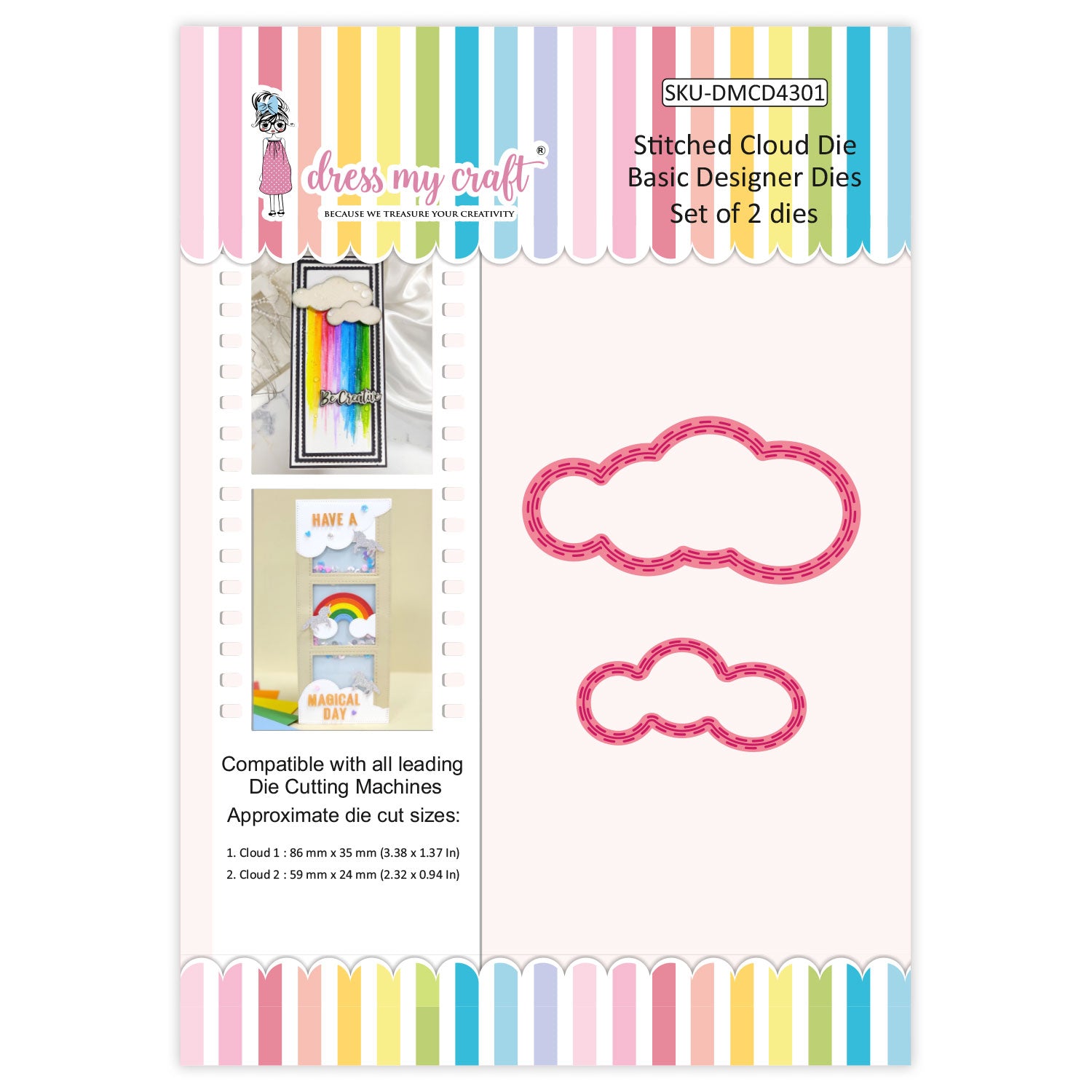 Stitched Cloud Die - Basic Designer Dies