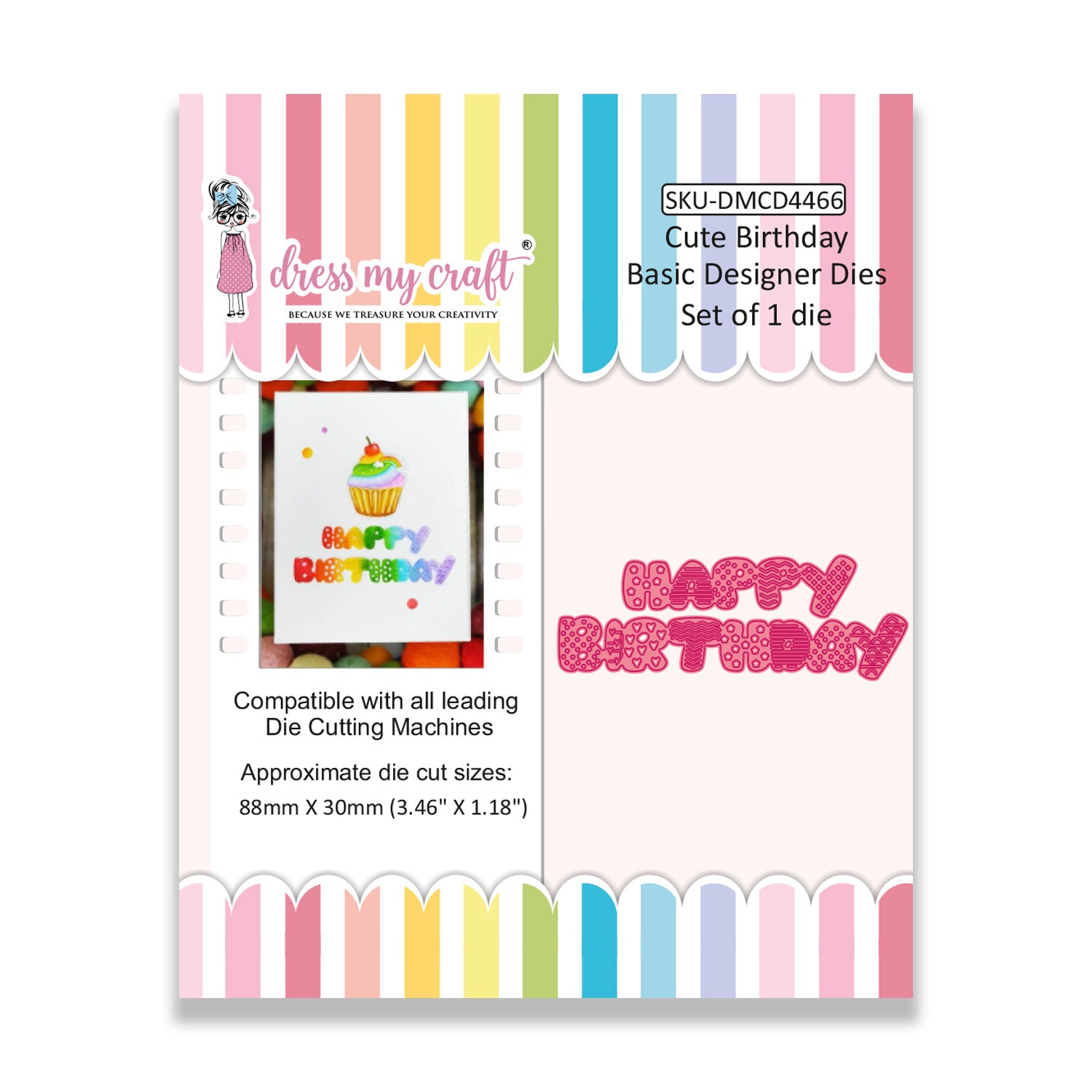 Cute Birthday - Basic Designer Die