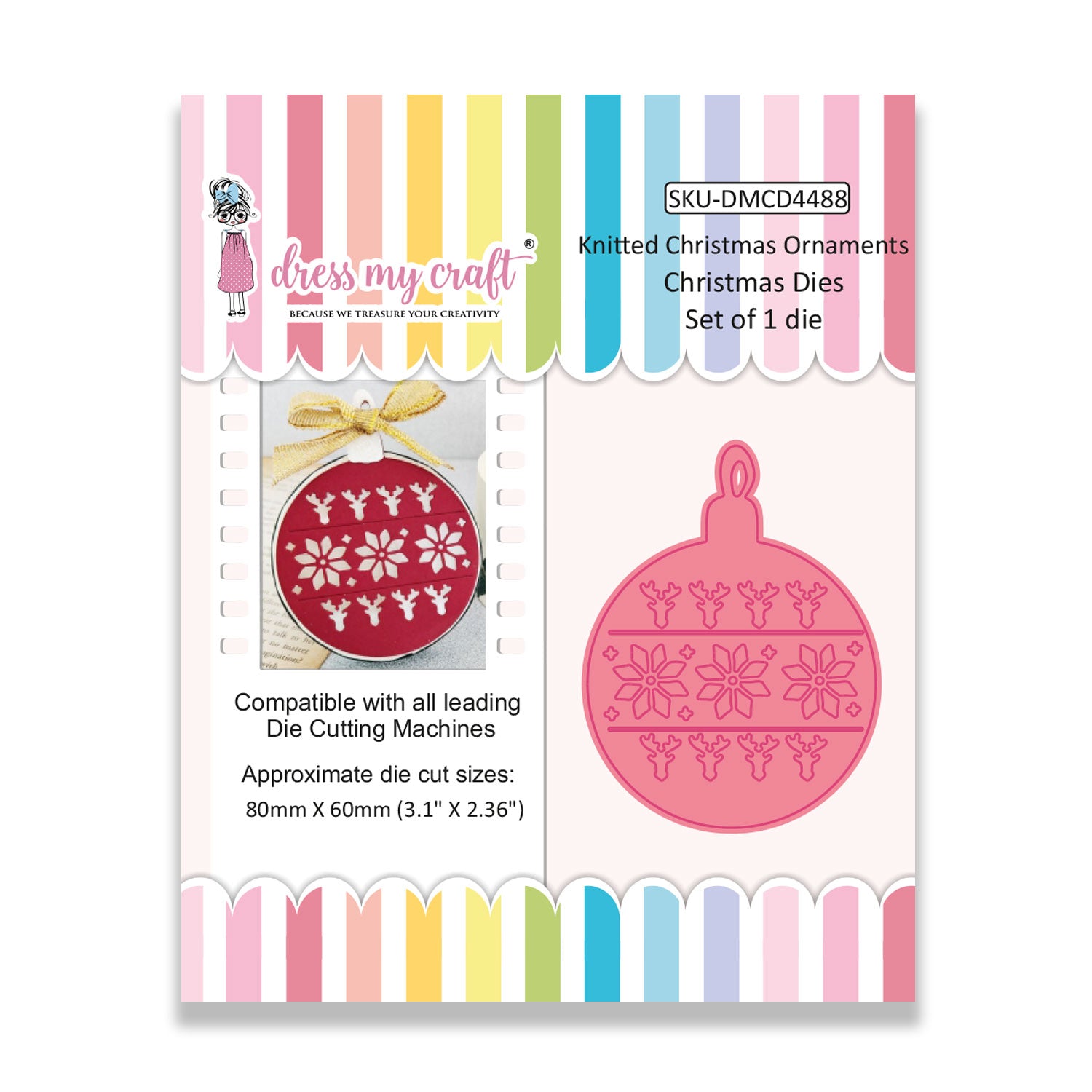 Knitted Christmas Ornaments - Christmas Dies