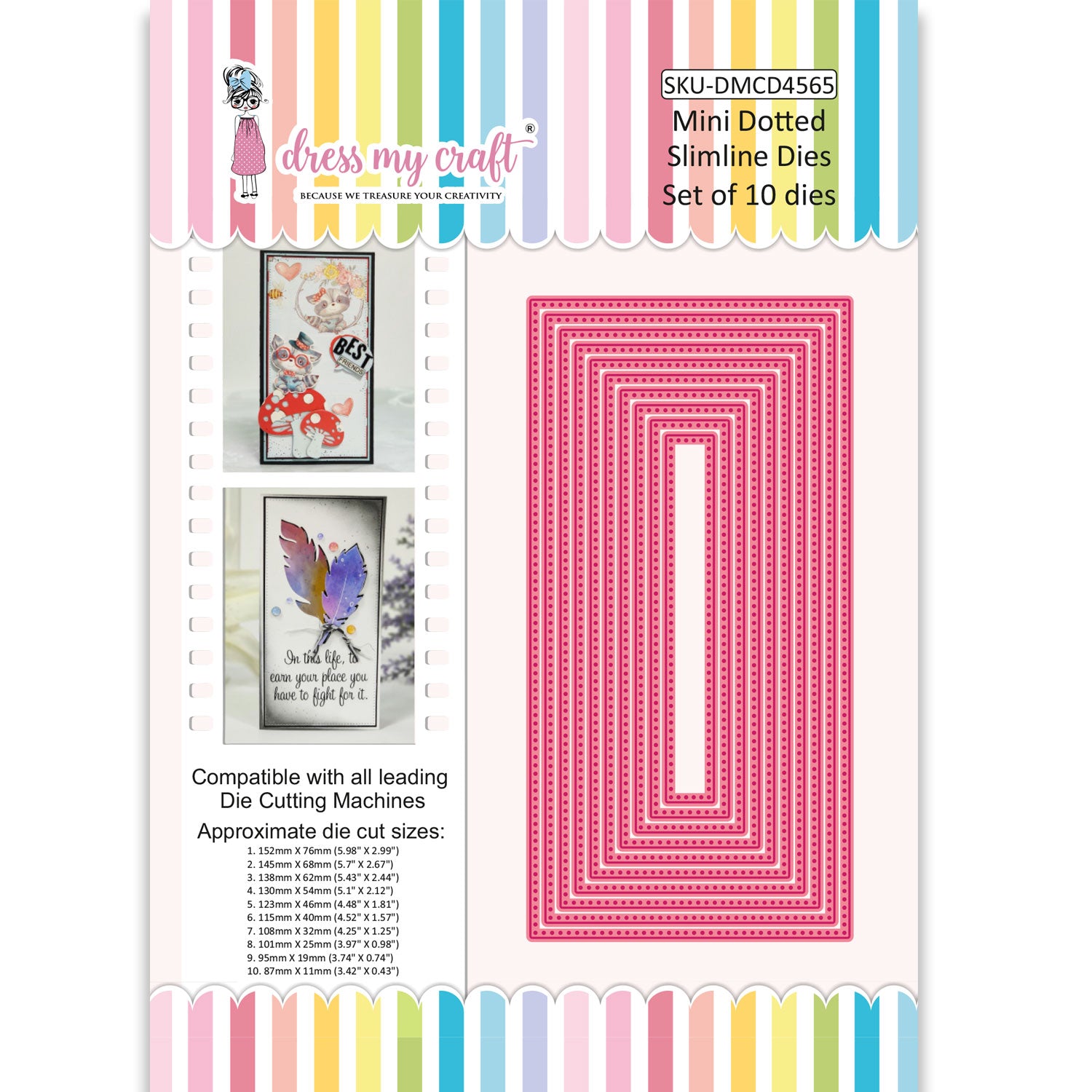 Mini Dotted Slimline Die