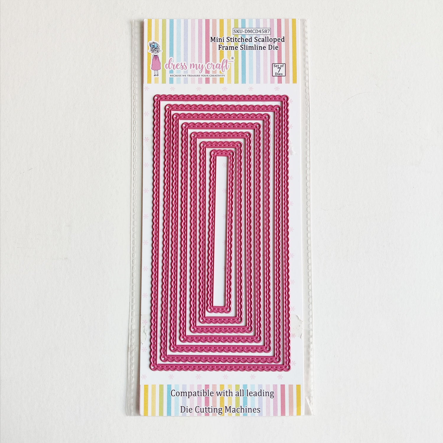 Mini Stitched Scalloped Frame Slimline Die