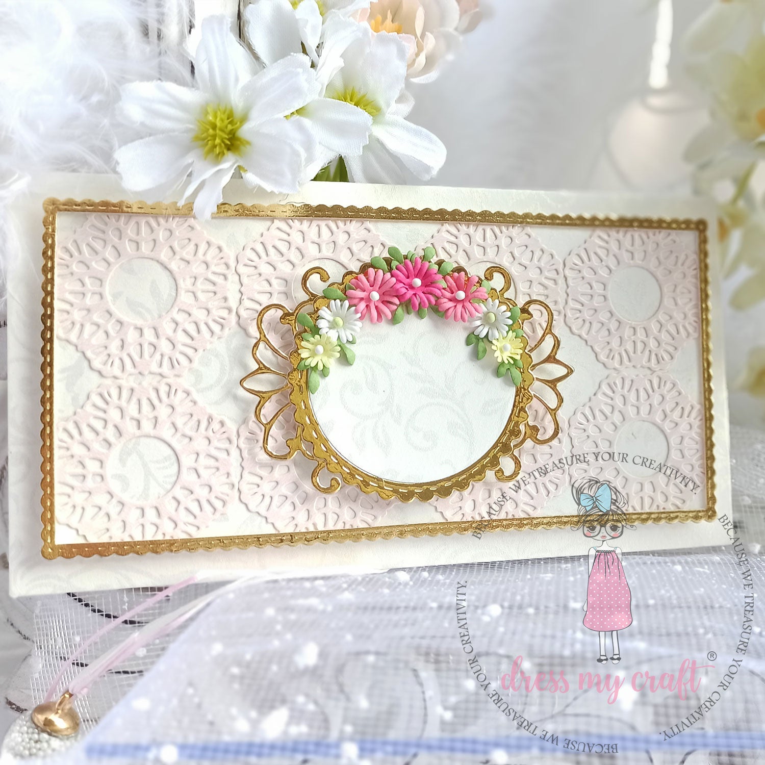 Mini Stitched Scalloped Frame Slimline Die