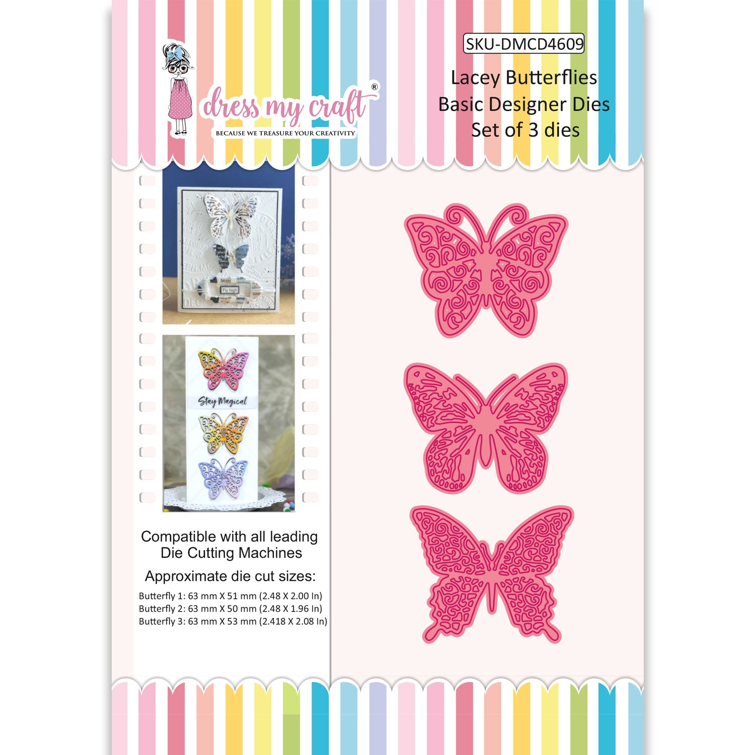 Lacey Butterflies - Basic Designer Die
