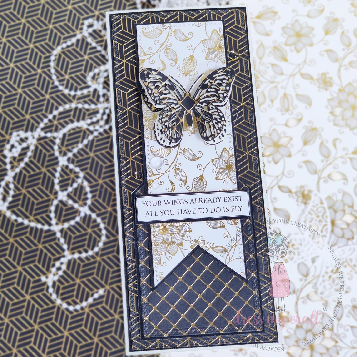 Lacey Butterflies - Basic Designer Die