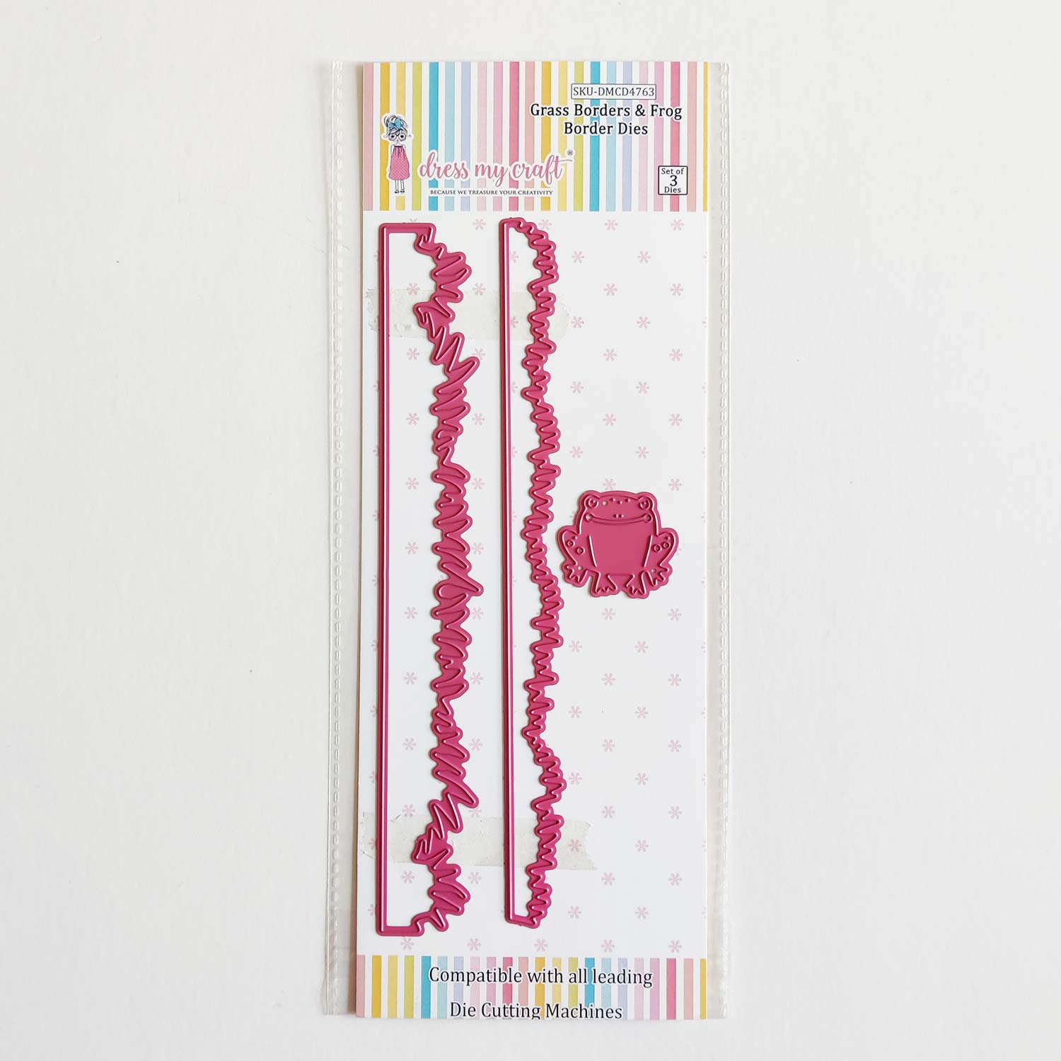 Grass Borders & Frog - Border Die