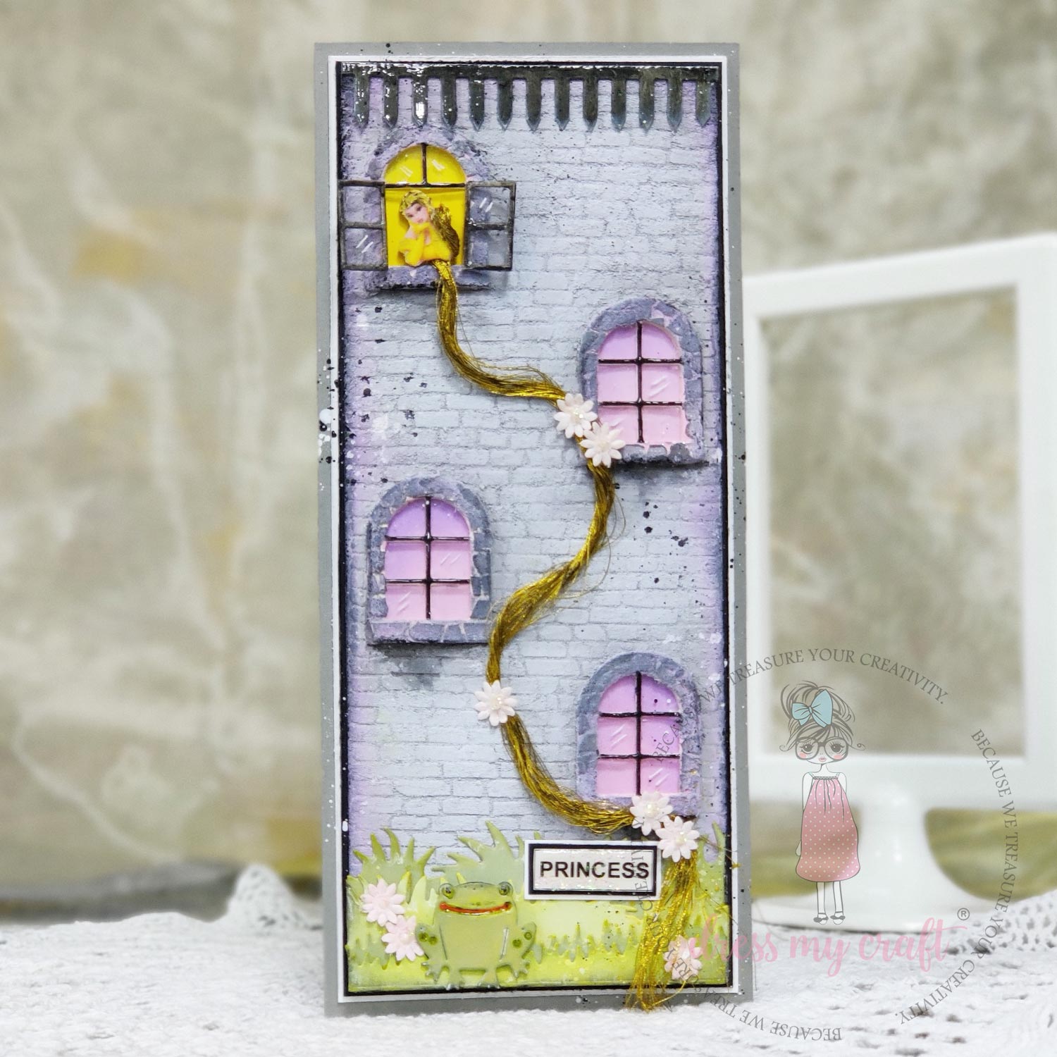 Grass Borders & Frog - Border Die