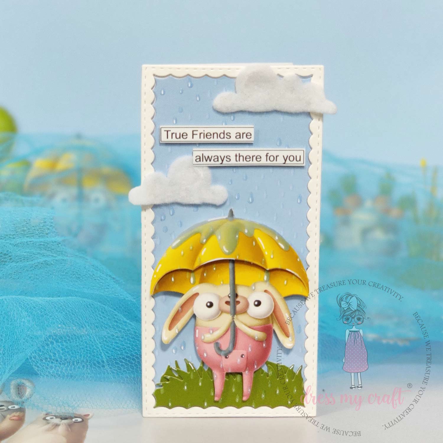 Grass Borders & Frog - Border Die