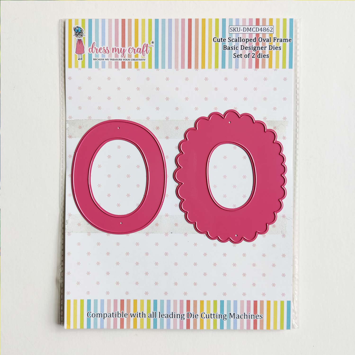 Cute Scalloped Oval Frame - Basic Designer Dies